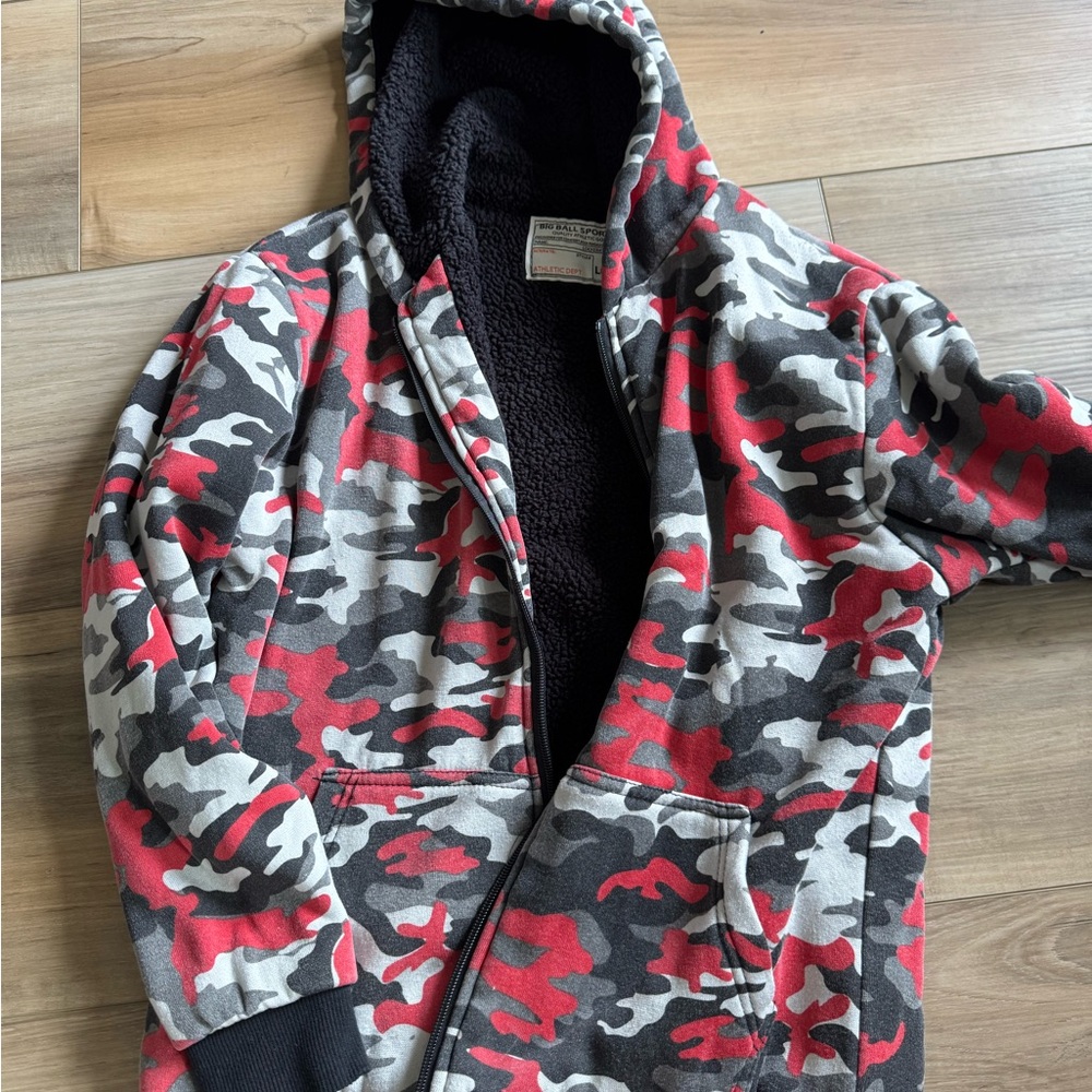 Camouflage Kids Jacket with Hood